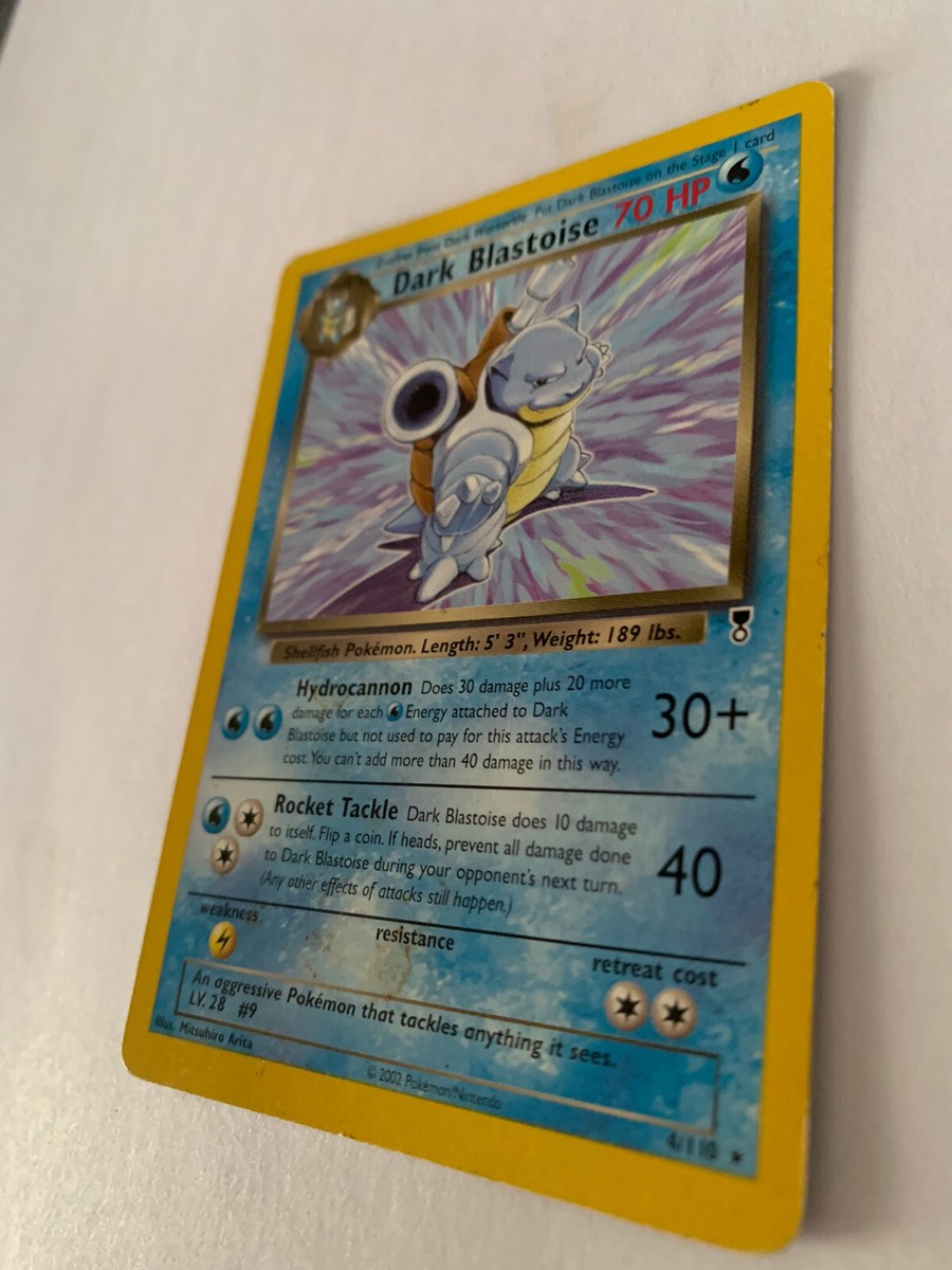 Dark Blastoise Pokemon Card 4/110 Non Holographic | eBay
