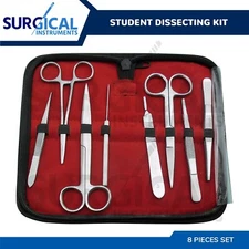 Student Dissecting Kit 8 PCS Stainless Steel German Grade