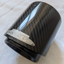 R57 MINI Cooper S JCW John Cooper Works Exhaust Tip Carbon Fibre Black