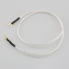 Pure Silver 6Core LP Vinyl Turntable HiFi Ground Cable Amplifier Ground Wire