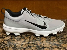 New! Mens US 12 NIKE FORCE TROUT 9 PRO MCS BASEBALL CLEATS GREY/BLACK FB2908-002