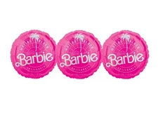 Set Of 3 Malibu Beach Barbie 18'' Anagram Balloon Birthday Party Hot Pink