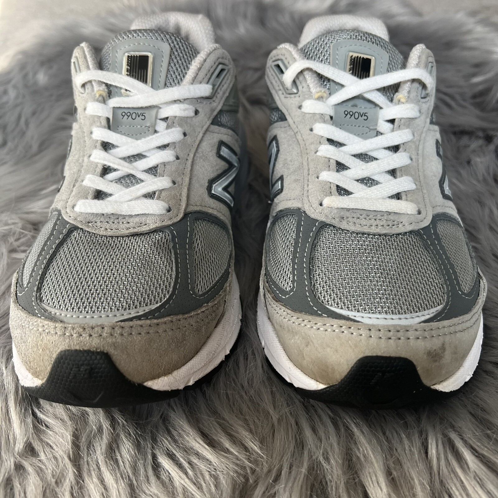 ✨New Balance 990v5 Women's size 7.5 D ✨Gray Suede Leather Made In USA Sneakers
