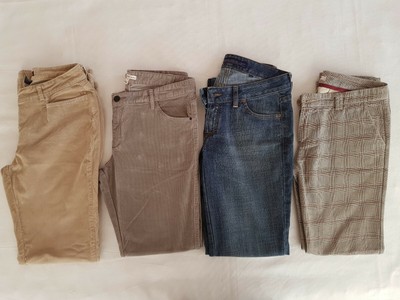 Lote 4 pantalones Gant, Massimo Dutti, Mango y Liberto, vaquero, pana,  cuadros | eBay