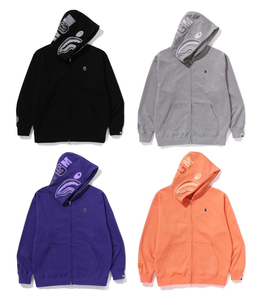 A BATHNIG APE Men's ONE POINT APE HEAD SHARK RELAXED FIT A BATHNIG APE Men's ONE POINT APE HEAD SHARK RELAXED FIT