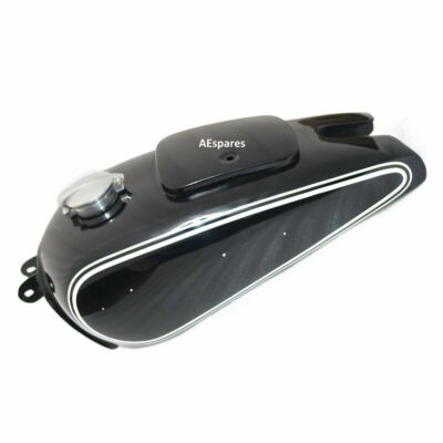 Petrol Fuel Gas Tank Steel Black Painted White Stripe Fits BMW R71 ECs