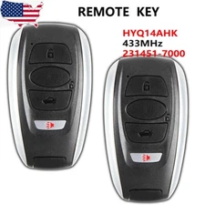 2X HYQ14AHK Remote Key Fob for Subaru Ascent BRZ Forester Outback 2018-2024