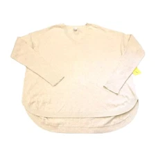 NWT Lole Martha Sweater Womens Medium Oatmeal Heathered Rounded Hem Oversized 