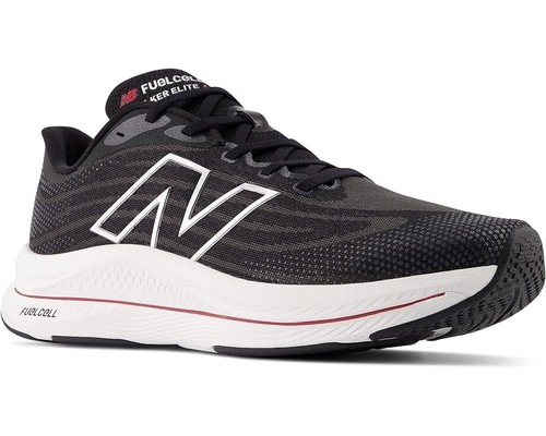 New Balance® Men's 12 4E EXTRA WIDE FuelCell Walker Elite Sneakers in Black/Red - 第 1/5 張圖片