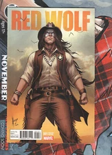 Red Wolf #1 Marvel Comics VF+ 1:25 Variant Cover Low Print HTF 