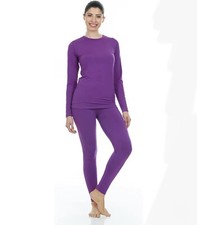 Thermajane Long Johns Thermal Underwear for Women Fleece Lined Base Layer MEDIUM