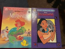 Disney Little Mermaid Pocahontas Golden Big Coloring Book Activities 1989/95