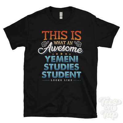 SO SIEHT EIN TOLLER JEMENITISCHER STUDIENSTUDENT LUSTIGES T-SHIRT AUS