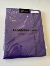 Ipad 10 Case 10.9” PU Leather Business Folio Pencil Holder & Pocket NEW Purple