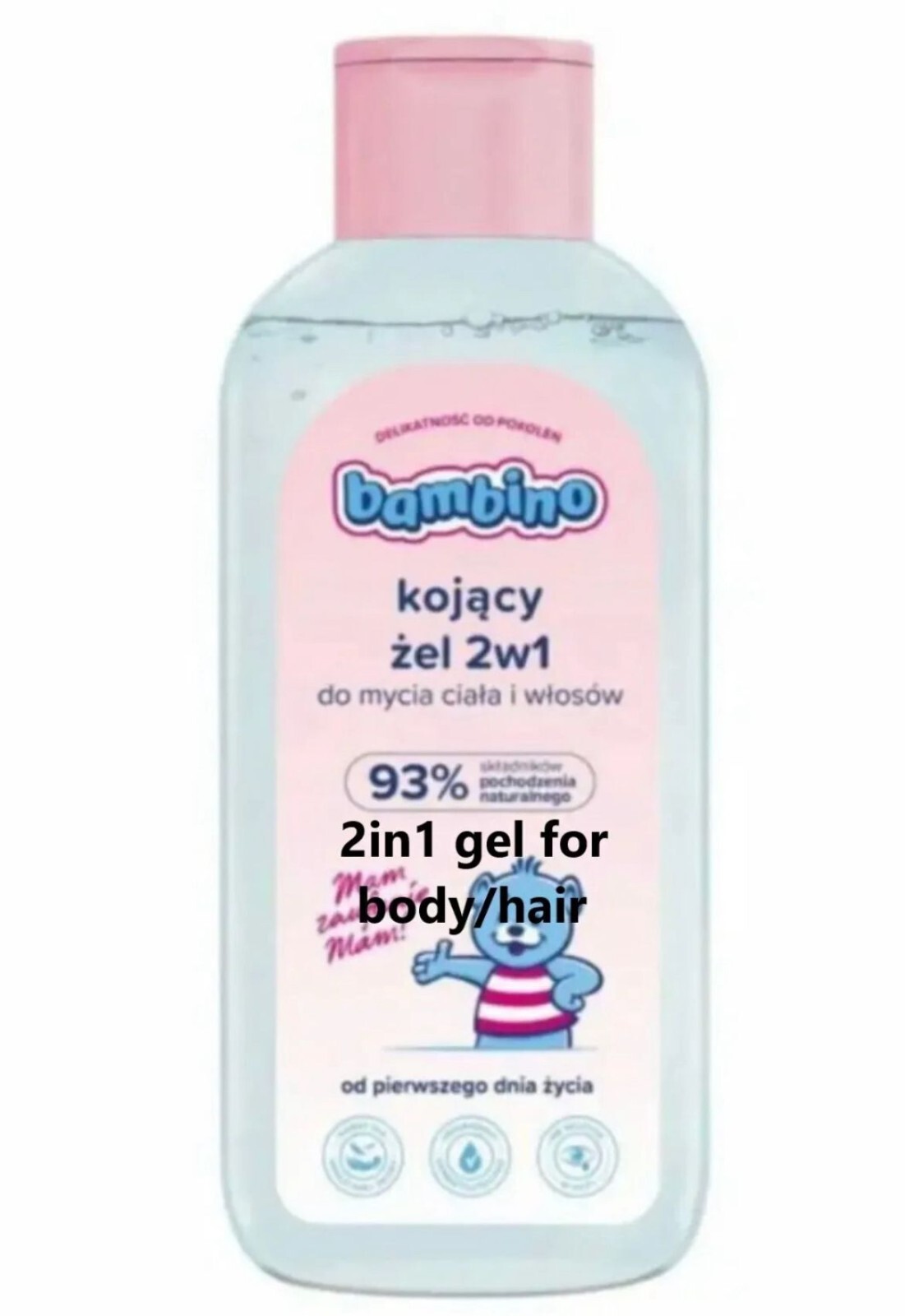 BAMBINO Soothing 2in1 gel for body/hair cleansing for babies and children,400ml