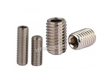GRANI IN ACCIAIO INOX M3 M4 M5 M6 M8 VITI SENZA TESTA CAVA UNI 5923 PUNTA PIANA