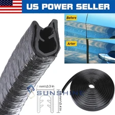 4M U-Shape Car Door Seal Strip Hood Trunk Edge Rubber Weatherstrip Moulding Trim