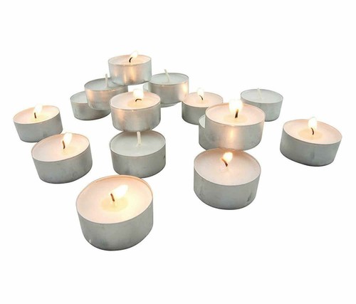 Tea light Candles Bulk 4 & 9 Hour Tea Lights Tealight Tealights Unscented Candle - Picture 4 of 9