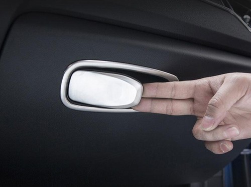 Caja de almacenamiento copiloto titanio plateado para Volvo XC60 2018-2023 mango tazón moldura - Imagen 3 de 20