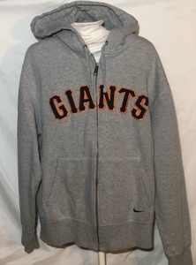Nike San Francisco Giants Stitched H83 Hoodie Gray Medium Full Zip MLB | eBay