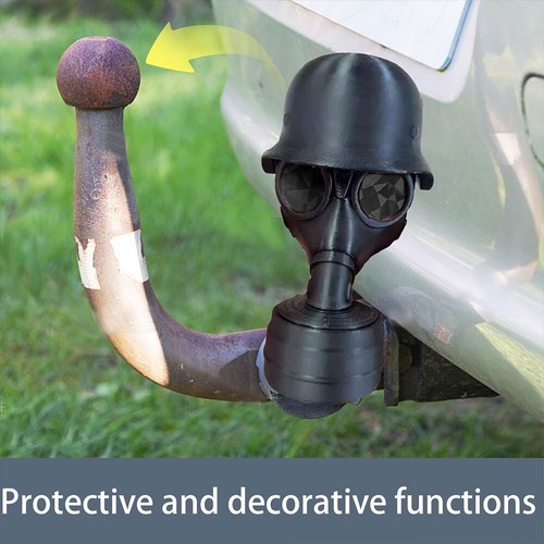 Fun Gasmaske Helm Anhänger Anhängerkupplung Abdeckkappe für Auto Wohnwagen Deko - Bild 7 von 133