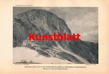 d101 2232 Guttenberghaus Dachstein Alpenverein Berghütte Kunstblatt 1919!!