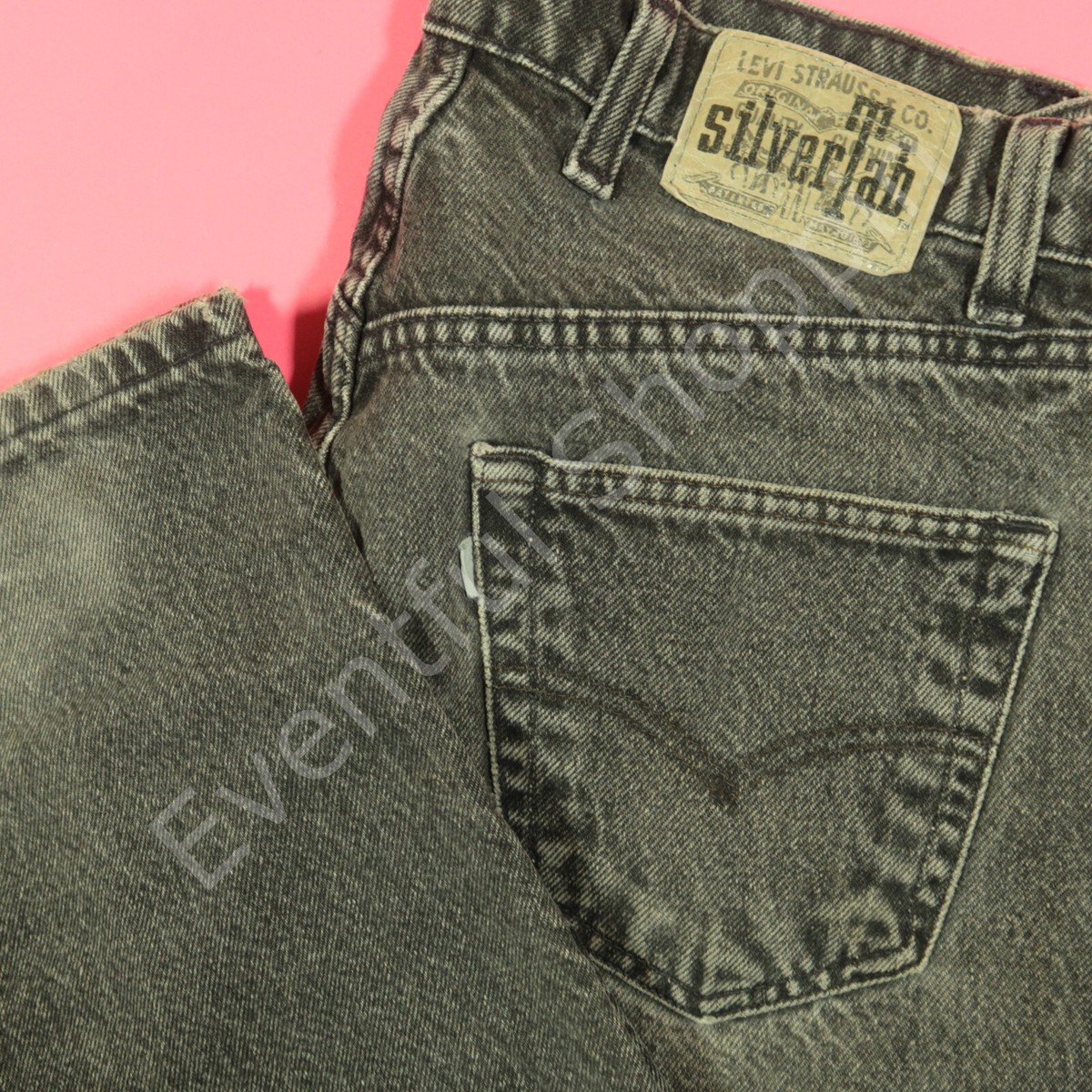 Vintage 90s Levis SilverTab Jeans Mens 33 Black Baggy Loose Fit