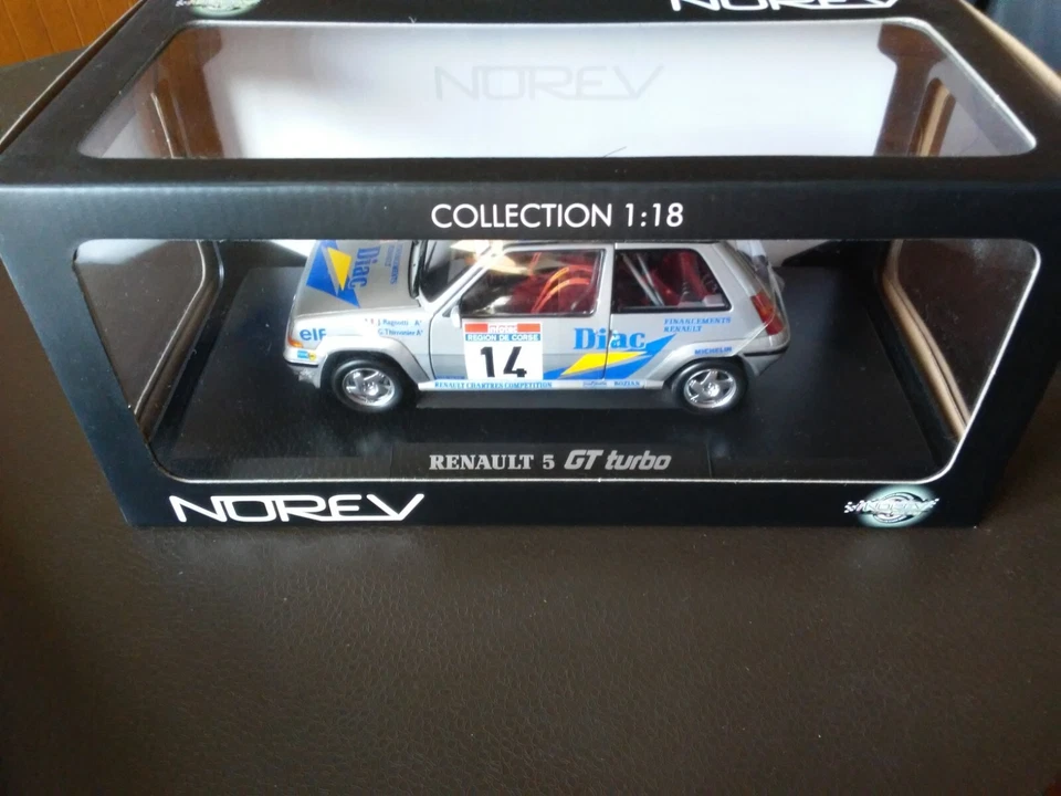 RENAULT SUPER 5 GT TURBO DIAC TOUR DE CORSE (JEAN RAGNOTTI 1/18 NOREV NUOVA) - Immagine 2 di 4