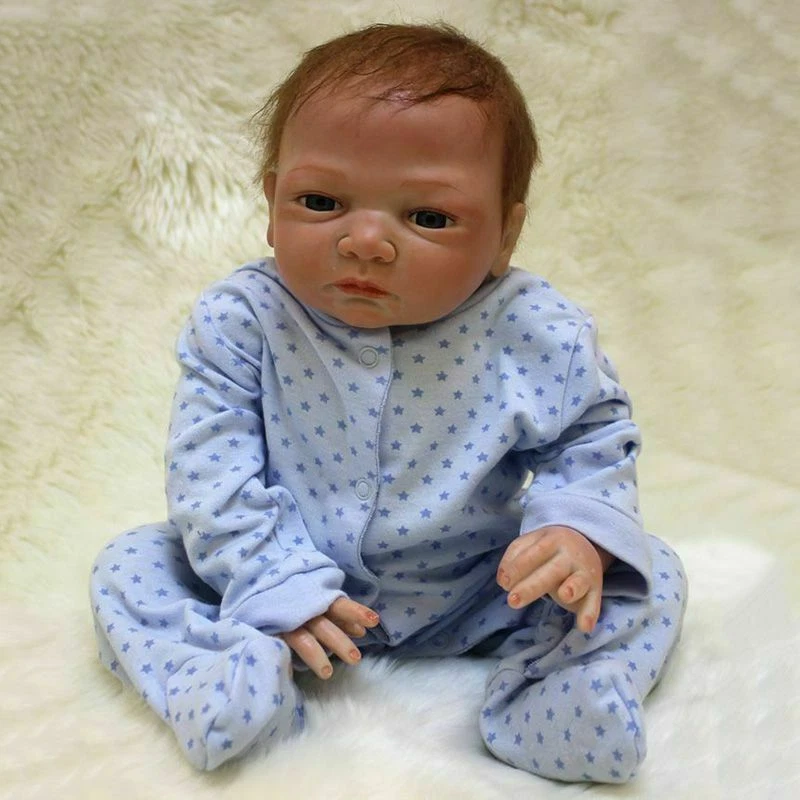  Reborn Baby Dolls Clothes Boy Blue Outfits for 20- 22 Reborn  Doll Boy Clothing : Toys & Games