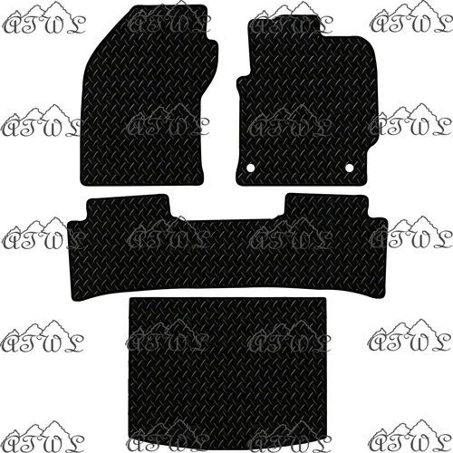 TAILORED TAXI VERSION FLOOR MATS FOR TOYOTA COROLLA ESTATE 2019 - 2025 HYBRID