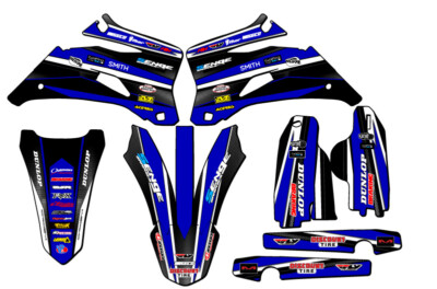 2007-2014 WR 250 F VIGOR Blue Senge Graphics Kit Compatible with Yamaha