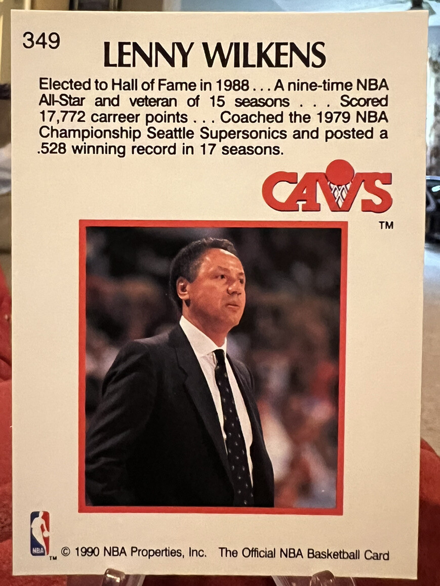 1990 NBA Hoops Lenny Wilkens 1960-75 #349 Basketball Card - HOF | eBay