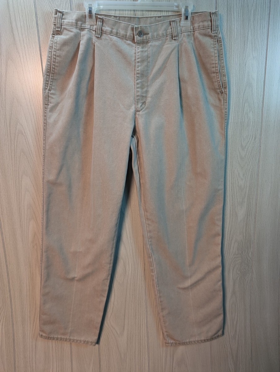 Vintage Levis Pants Mens 32 36x30 Grey Khaki Officer Corps Chino Pleated  90s 80s