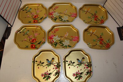 Vintage ELITE Trays made in England 4 sets of 2 each 8 total trays