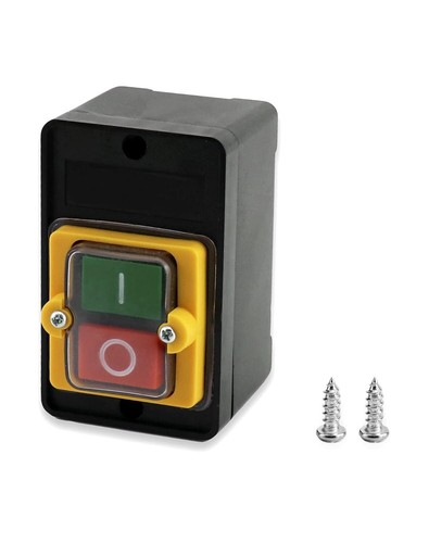 Interruttore Macchina AC 220V/380V 10A Interruttore a Pulsante ON/OFF per Macchi - Foto 2 di 7