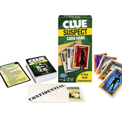 Winning Moves Clue Suspect Card Game for 2 to 4 Players Ages Eight Years and Up