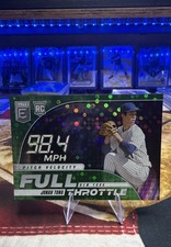 2026 Panini Donruss Elite Jonah Tong #18 Full Throttle Green Disco New York Mets
