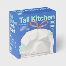 UltraStretch Tall Kitchen Drawstring Trash Bags - Fresh Scent - 13gal/100ct