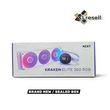 NZXT KRAKEN ELITE 360 RGB CORE 360MM AIO Liquid Cooler (WHITE) RL-KR36E-W2