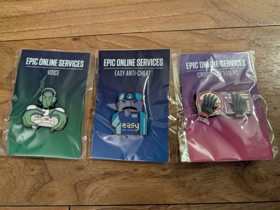 [Epic Games Employee Exclusive] Epic Online Services pins (3 pins)