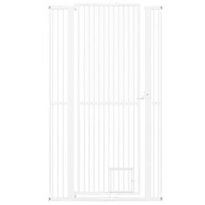 67.5" Extra Tall Pet Gate Heavy-Duty Metal Cat Gate with 30.5"-41" Wide Opening-