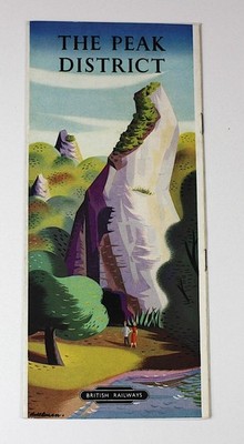 Derbyshire Peak District Vintage illustrierte britische Eisenbahn Werbung Matlock