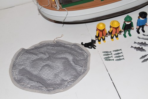 Playmobil 3551 Fishing Boat Trawler Susanne Vintage complete - Afbeelding 9 van 13