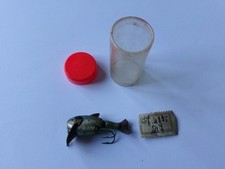 RARE ancien 1 leurre RUBLEX Plucky années 1950. articulé 4,5cm. avec sa boite.