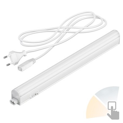 LED Unterbauleuchte RIGEL, Stecker, 26cm, warmweiß/weiß