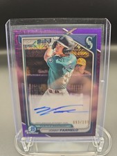 2024 Bowman Chrome Jonny Farmelo Purple Mojo Auto /199! #BMA-JF Mariners