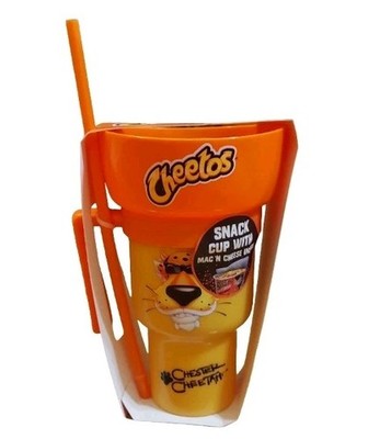 Cheetos Chester Cheetah Snack Cup/Tumbler With Mac And Cheese Inside Brand New