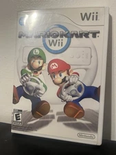 Mario Kart Wii (Nintendo 2008) Complete in Box CIB Luigi Racing Rated E Everyone