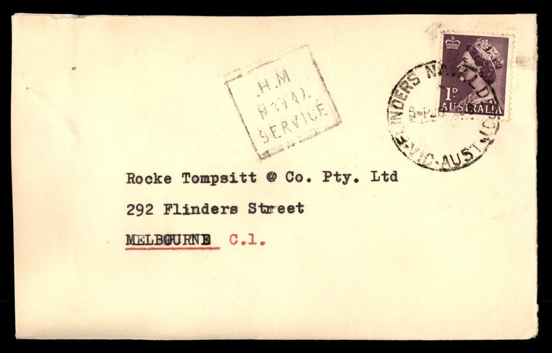 Mayfairstamps Australia Flinders Naval Depot to Melbourne Cover cca_07293