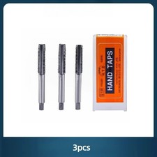H.T.D 3 Piece Metric Tap Sets Hand Tap Includes Taper, Second Plug Taps
